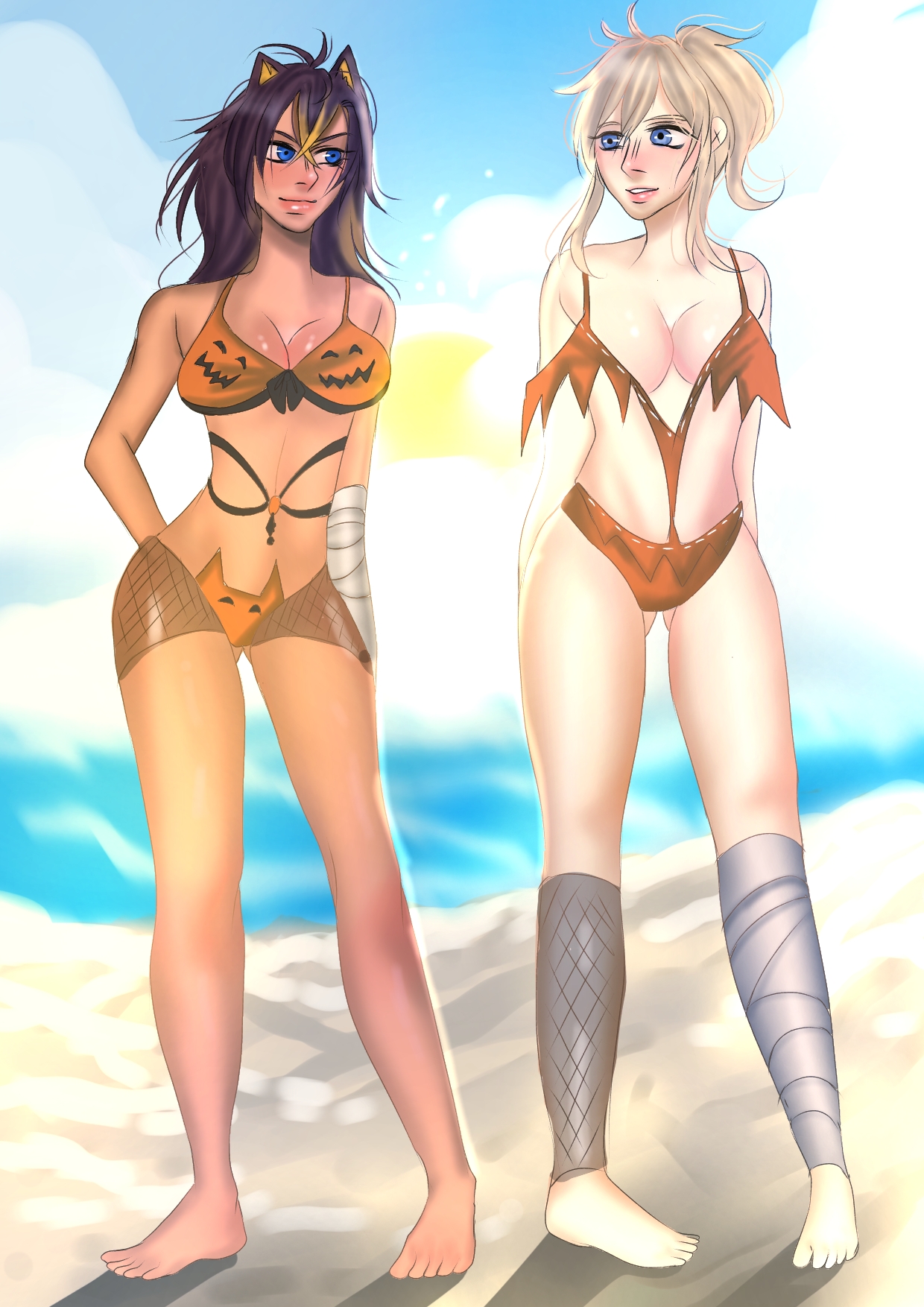 Halloween Jean and Dehya (hyraethh) [genshin impact] commissioned by darkrobbe1 Post By Sexy Xxx darkrobbe1 on ecchi