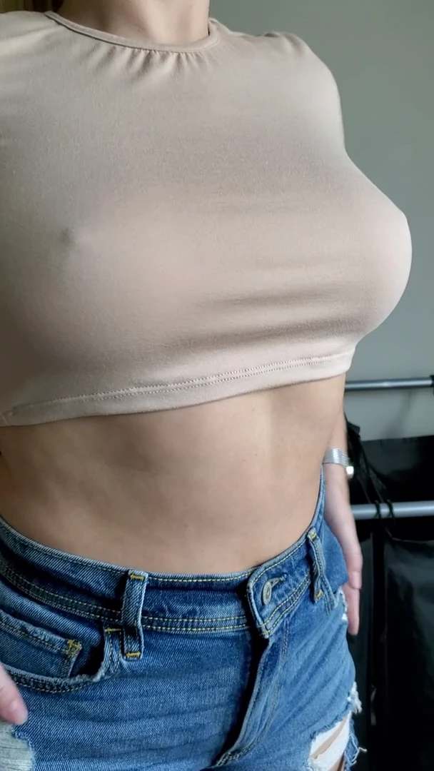 Proof that these are 100% naturally perky, full tits!