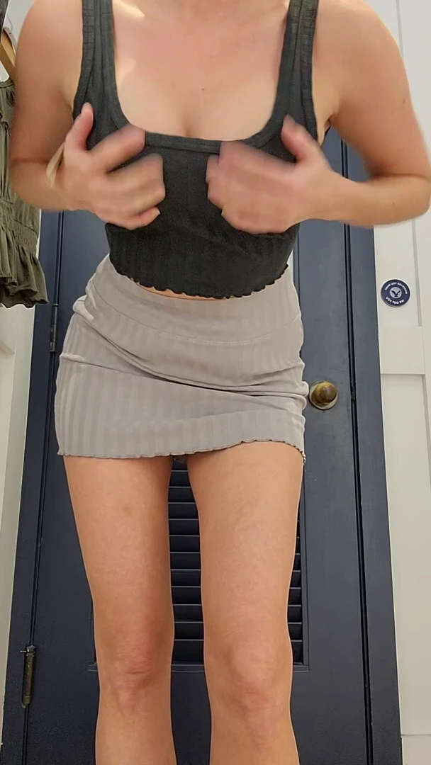 This is why girls like to shop. I always play with my pussy in the fitting room