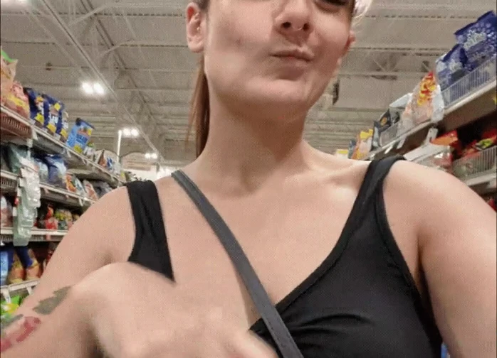 Sharing My Titties At Sprouts