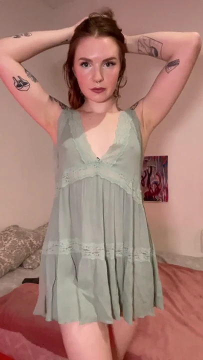 Risky dress to be braless in, but I love it