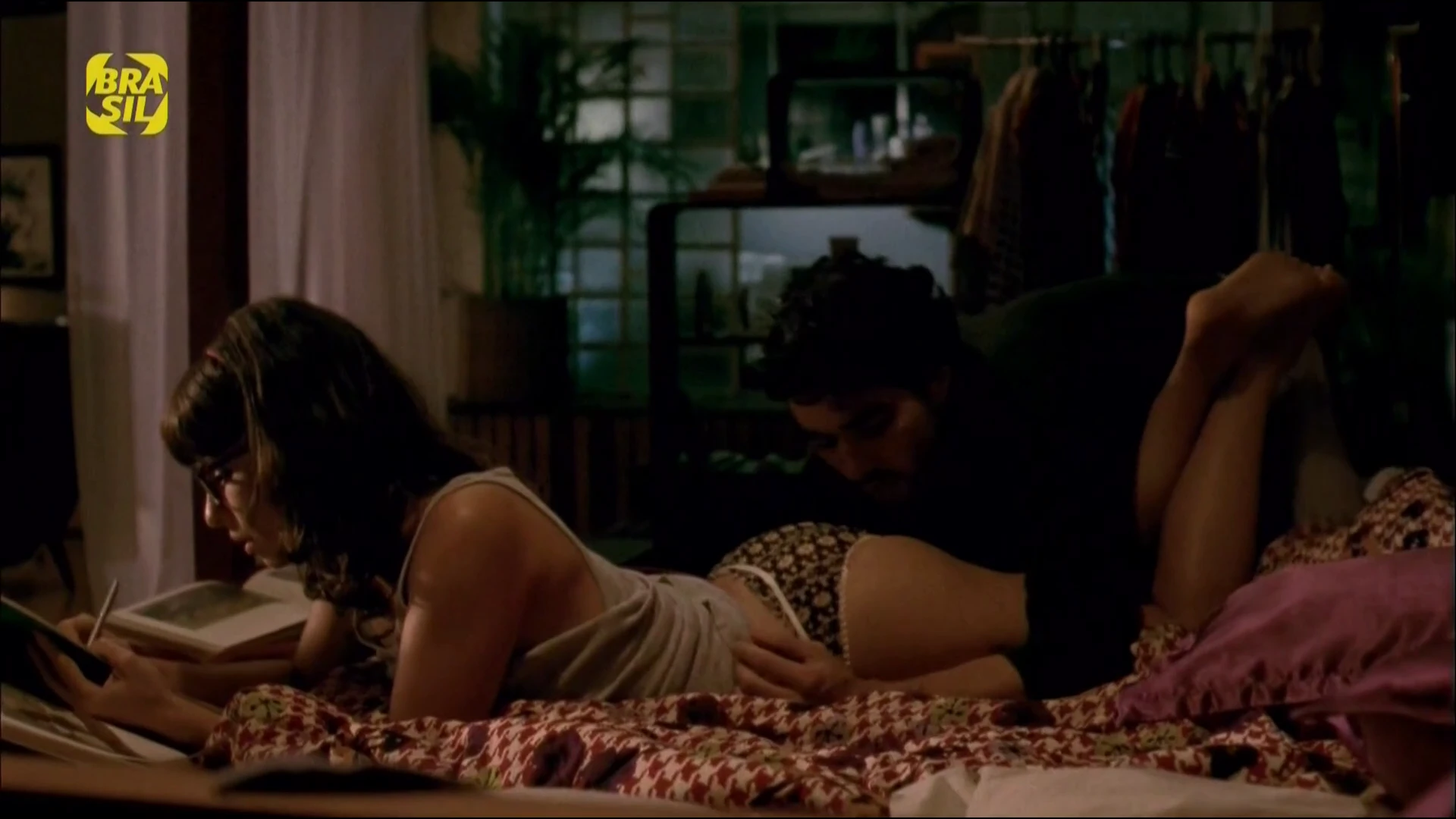Maria Ribeiro showing her incredible nude brazilian body in a film