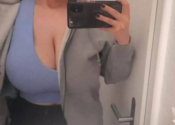 It's hard to hide boobs this huge