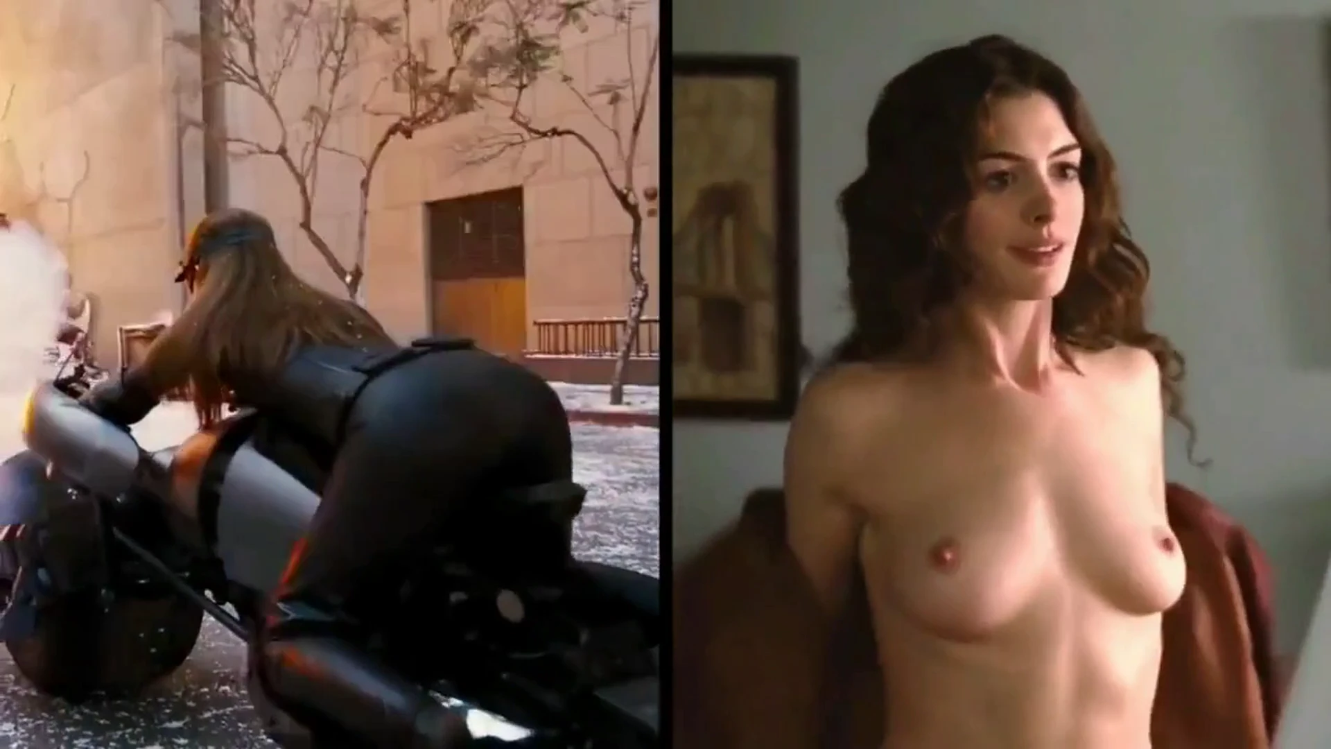 Anne Hathaway (Superhero vs Undressed)