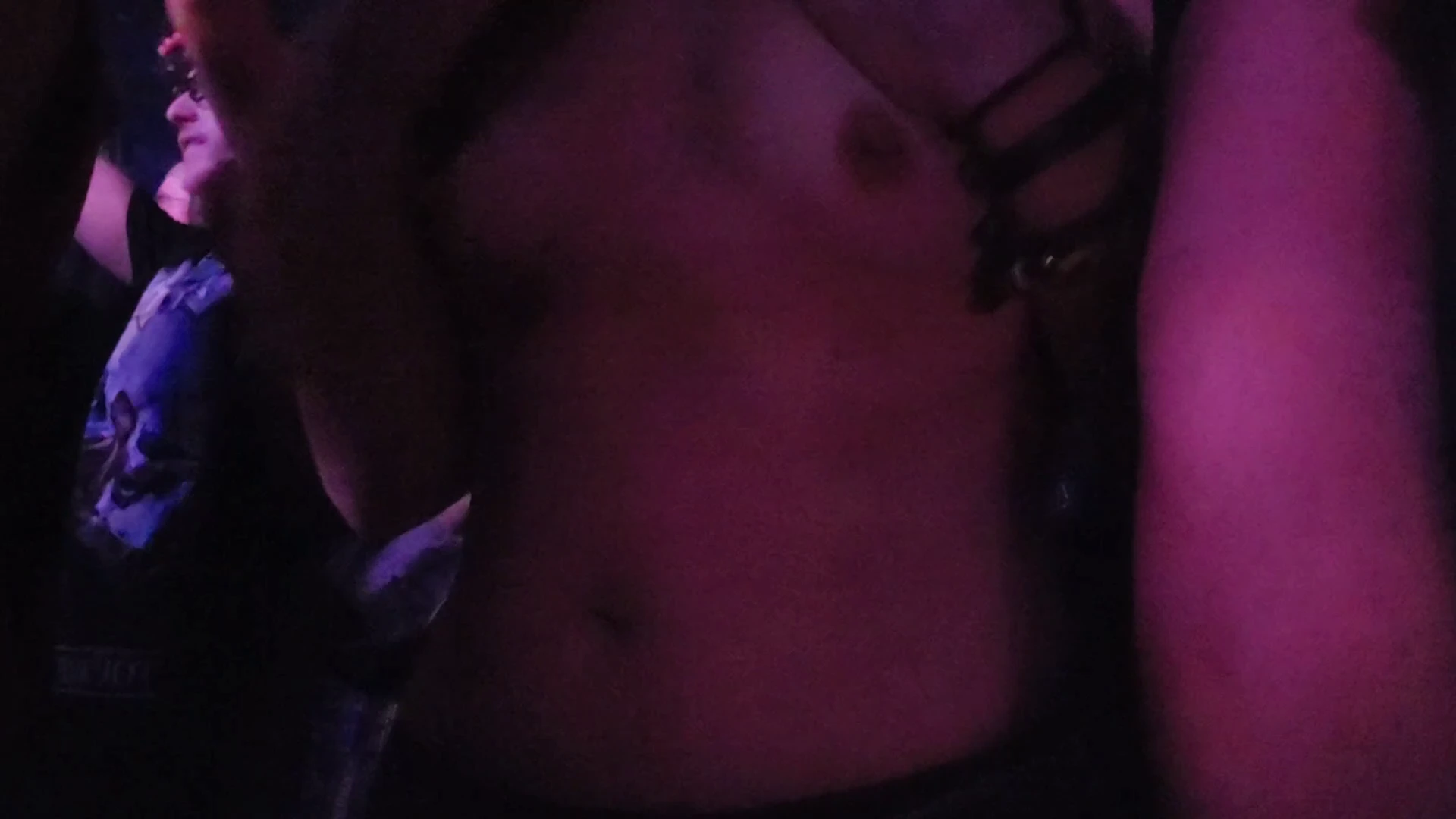 Showing my boobs at a concert